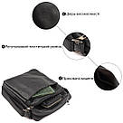 Сумка чоловіча флотар Vintage 14743 Чорна, фото 4