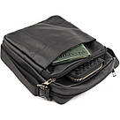 Сумка чоловіча флотар Vintage 14743 Чорна, фото 6