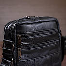 Сумка чоловіча флотар Vintage 14758 Чорна, фото 7