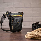 Сумка на пояс Vintage 14659 Чорна, фото 7