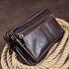 Сумка на пояс Vintage 14727 Коричнева, фото 5