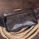 Сумка на пояс Vintage 14727 Коричнева, фото 7