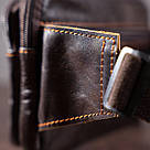 Сумка на пояс Vintage 14727 Коричнева, фото 8