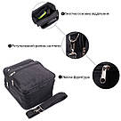 Сумка для чоловіків зі зручною ручкою з якісного поліестеру FABRA 22579 Чорний, фото 3