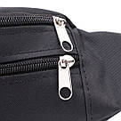 Універсальна сумка на пояс з якісного поліестеру FABRA 22580 Чорний, фото 5