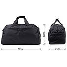 Невелика дорожня сумка з якісного поліестеру FABRA 22581 Чорний, фото 2