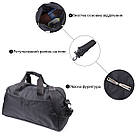 Невелика дорожня сумка з якісного поліестеру FABRA 22581 Чорний, фото 3