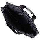 Практична ділова сумка з якісного поліестеру FABRA 22585 Чорний, фото 9