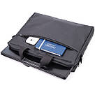 Практична ділова сумка з якісного поліестеру FABRA 22585 Чорний, фото 10