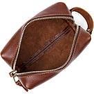 Чоловіча косметичка з натуральної шкіри GRANDE PELLE 11414 Коричневий, фото 5