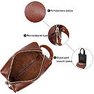 Чоловіча косметичка з натуральної шкіри GRANDE PELLE 11414 Коричневий, фото 9