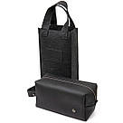 Чоловічий матовий шкіряний несесер GRANDE PELLE 11508 Чорний, фото 7