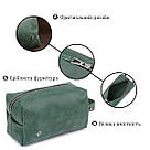 Шкіряна косметичка унісекс GRANDE PELLE 11572 Зелений, фото 4