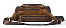 Сумка на пояс об'ємна Vintage 14695 Коричнева, фото 2