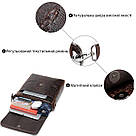 Сумка з тисненням під шкіру крокодила Vintage 20039 Коричнева, фото 4