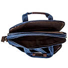 Сумка текстильна для ноутбука Vintage 20184 Cиня, фото 6