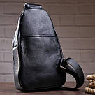 Сумка через плече чоловіча Vintage 14857 Чорна, фото 7