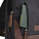 Сумка через плече текстильна Vintage 20077 Чорна, фото 10