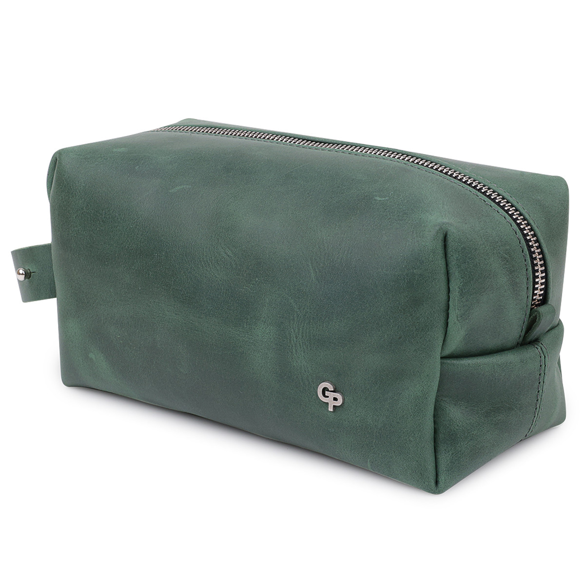 Шкіряна косметичка унісекс GRANDE PELLE 11573 Зелений, фото 1