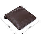 Шкіряна сумка чоловіча через плече SHVIGEL 11601 Коричневий, фото 3