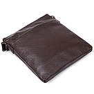 Шкіряна сумка чоловіча через плече SHVIGEL 11601 Коричневий, фото 5