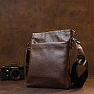 Шкіряна сумка чоловіча через плече SHVIGEL 11601 Коричневий, фото 9