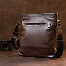 Шкіряна сумка чоловіча через плече SHVIGEL 11601 Коричневий, фото 10