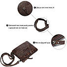 Сумка-месенджер тиснення під екзотику Vintage 20038 Коричнева, фото 4