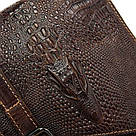 Сумка-месенджер тиснення під екзотику Vintage 20038 Коричнева, фото 6
