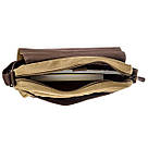 Текстильна сумка для ноутбука 13 дюймів через плече Vintage 20188 Хакі, фото 6