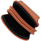 Чоловіча сумка на пояс на два відділення з натуральної шкіри Vintage 22737 Рудий, фото 8