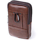Сумка для чоловіків на два відділення з натуральної шкіри Vintage 22738 Коричневий, фото 2