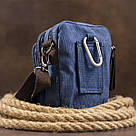 Барсетка текстильна Vintage 20162 Синя, фото 5