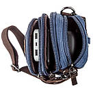 Барсетка текстильна Vintage 20162 Синя, фото 7