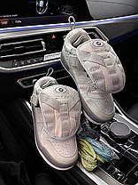 Кросівки Adidas Forum Bad Bunny Grey Адідас Форум бед банні сірі замша шкіра весна осінь зі шнурками, фото 5