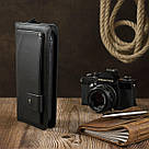 Клатч чоловіча з ременем Vintage 14664 Чорний, фото 5