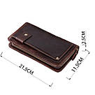 Шкіряна чоловіча барсетка Vintage 14193 Коричнева, фото 3