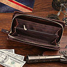 Шкіряна чоловіча барсетка Vintage 14193 Коричнева, фото 10