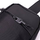 Слінг сумка для подорожей із якісного текстилю Vintage 22866 Чорний, фото 5