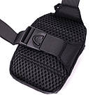 Слінг сумка для подорожей із якісного текстилю Vintage 22866 Чорний, фото 6