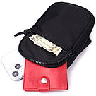 Слінг сумка для подорожей із якісного текстилю Vintage 22866 Чорний, фото 7