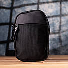 Слінг сумка для подорожей із якісного текстилю Vintage 22866 Чорний, фото 8