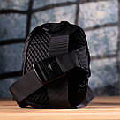 Слінг сумка для подорожей із якісного текстилю Vintage 22866 Чорний, фото 9