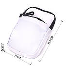 Стильна слінг сумка для подорожей із якісного текстилю Vintage 22867 Білий, фото 3