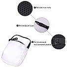 Стильна слінг сумка для подорожей із якісного текстилю Vintage 22867 Білий, фото 4