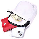 Стильна слінг сумка для подорожей із якісного текстилю Vintage 22867 Білий, фото 7