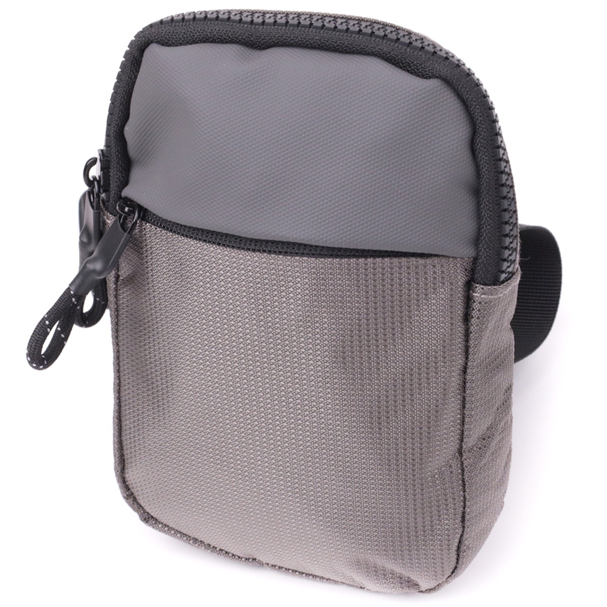 Зручна слінг сумка для подорожей із якісного текстилю Vintage 22869 Сірий, фото 1