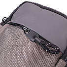 Зручна слінг сумка для подорожей із якісного текстилю Vintage 22869 Сірий, фото 6