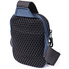 Чоловіча слінг сумка для подорожей з якісного текстилю Vintage 22870 Синій, фото 2