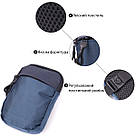 Чоловіча слінг сумка для подорожей з якісного текстилю Vintage 22870 Синій, фото 4